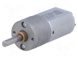 Motor: DC | with gearbox | 12VDC | 1.6A | Shaft: D spring | 500rpm