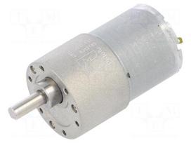 Motor: DC | with gearbox | 6÷12VDC | 5.5A | Shaft: D spring | 76rpm
