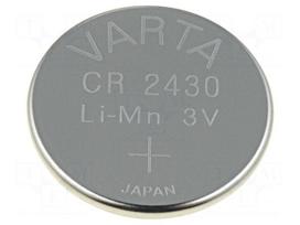 Battery: lithium | 3V | CR2430,coin | Ø24.5x3mm | 280mAh