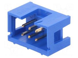 Socket | IDC | male | PIN: 6 | straight | THT | gold-plated | 2.54mm