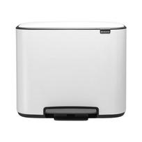 Šiukšliadėžė Brabantia Bo 11+23, balta sp., 34 l, 44 cm x 54 cm