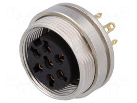 Connector: M16 | socket | female | soldering | PIN: 7 | 5A | 250V | IP40