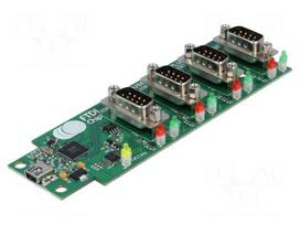 Module: USB | RS485,USB | D-Sub 9pin x4,USB B mini | -40÷85°C