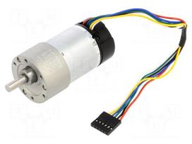 Motor: DC | with gearbox | 6÷12VDC | 5.5A | Shaft: D spring | 540rpm