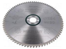 Circular saw | Ø: 254mm | Teeth: 80 | Disc thick: 2.4mm | HW/CT | 30mm
