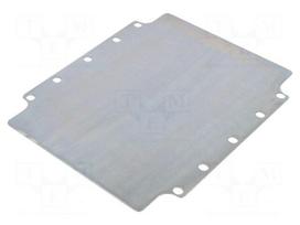 Mounting plate | steel | Plating: zinc