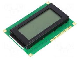 Display: LCD | alphanumeric | FSTN Positive | 16x4 | grey | LED | PIN: 16