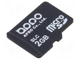 Memory card | microSDHC,SLC | 2GB | industrial | -40÷85°C | PHANES-F