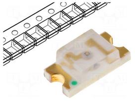 LED | red/green | SMD | 1.6÷2.4/2.8÷3.6VDC | 1.6x0.8mm | 140°