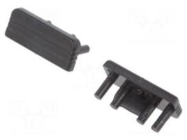 Cap for LED profiles | black | 20pcs | ABS | GEN2 | SURFACE10