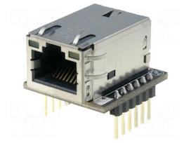 Module: Ethernet | Comp: W5200 | 3.3VDC | SPI | 2.54mm | pin header,RJ45