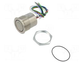Switch: vandal resistant | Pos: 2 | SPST-NO | 0.125A/48VDC | IP65 | RGB