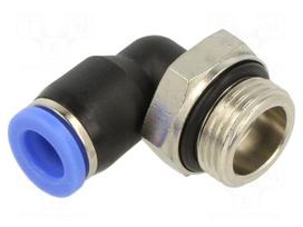 Push-in fitting | angled 90°,twistable | -0.95÷15bar | Thread: 3/8"