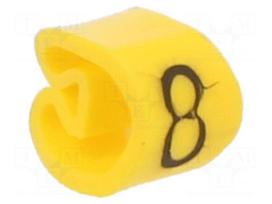 Markers | Marking: 0 | 2.5÷5mm | PVC | yellow | -30÷60°C | leaded | PA-1