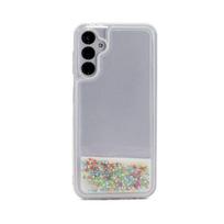 Nugarėlės dėklai iLike Samsung Galaxy A34 5G Silicone Case Water Glitter Rainbow