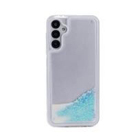 Nugarėlės dėklai iLike Samsung Galaxy A34 5G Silicone Case Water Glitter Blue