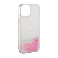 Nugarėlės dėklai iLike Apple iPhone 11 Silicone Case Water Glitter Pink