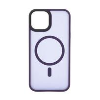 Nugarėlės dėklai Evelatus Apple iPhone 14 Hybrid Case With MagSafe PC+TPU Deep Purple