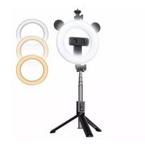Selfie lazda CP  X4 LED 16cm Rechargeable Selfie Lamp with BT Remote & Handle + Floor Stand 20-90cm + Phone Holder