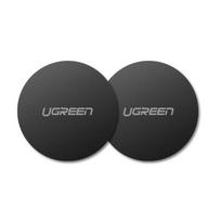 Kabelis Ugreen  Ugreen LP123 30836 round metal plates for magnetic phone holders - black (2 pcs.)