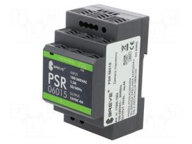 Power supply: switching | for DIN rail | 60W | 15VDC | 4A | 85÷264VAC