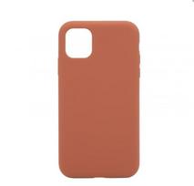 Nugarėlės dėklai Connect Apple iPhone 11 Premium Magsafe Soft Touch Silicone Case New Function Saddle Brown