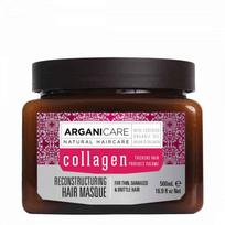 Arganicare Reconstructuring hair masque -Atstatanti plaukų kaukė su kolagenu ploniems ir pažeistiems plaukams