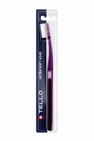 TELLO ULTRA SOFT 6240, itin minkštas dantų šepetėlis violetinės spalvos
