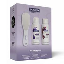 Footlogix Bye Bye Callus rinkinys – profesionali priemonė suskilinėjusiems kulnams ir šiurkščiai odai