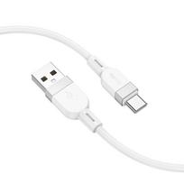 Kabelis Hoco  X109 Energy silicone charging data cable Type-C(L=1M) White