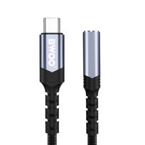 Adapteris BWOO  Adapter AUX 3.5mm - USB-C Black BZ47 Black