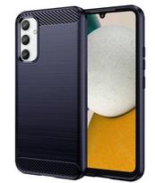 Nugarėlės dėklai iLike Samsung A34 5G flexible silicone carbon cover Blue