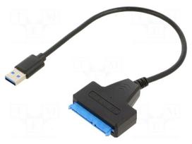 USB to SATA adapter | SATA 22pin female,USB A plug | 0.3m | PnP