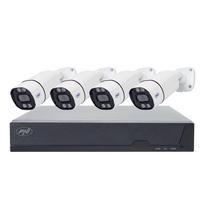 PNI House IPMAX POE 8 vaizdo stebėjimo rinkinys, NVR su 4 POE prievadais ir 4 8MP IP kameromis, IP66