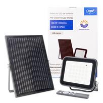 PNI GreenHouse 100W LED prožektorius su saulės baterija ir 10000mAh akumuliatoriumi | Nuotolinio val