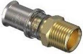 Male straight 40x1¼" metal, M5, Wavin