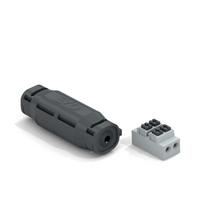 EVO tiesi gelio izoliacijos jungtis IP68 su dvieju poliu gnybtu bloku 0,5-1,5 mm2 0,75-2,5 mm skersmens kabeliai