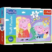 Žaidimų zona | PC | Konsolės | Priedai // Edukaciniai žaislai | Interaktyvūs | Kūrybiški | Meniški // Puzzle - 60 - Szczęśliwa świnka - Świnka Peppa - Trefl 17414