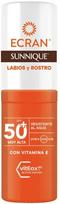 Priemonė įdegio priežiūrai veidui/lūpoms Ecran Sunnique SPF50+, 8 ml