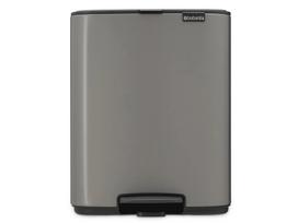 Šiukšliadėžė Brabantia Bo, platina sp., 12 l, 36.5 cm x 29.3 cm