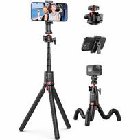 Selfie lazda Elight  C03 Octopus flexi tripod stand 55cm with Smartphone / LED Ring / 3/4 screw fix Shutter button