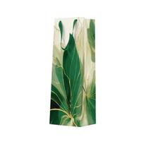 Dovanų maišelis Paw Decor Collection Premium Modern Jungle Bloom, 12 cm x 37 cm x 10 cm, balta sp./žalia sp.