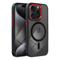 Nugarėlės dėklai OEM - Case for iPhone 13 Color Edge Mag Cover compatible with MagSafe black-red