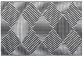Kilimas lauko terasoms 008591, balta sp./pilka sp., 120 cm x 180 cm