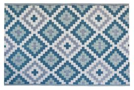 Kilimas lauko terasoms Wires 007559, balta sp./mėlyna sp./pilka sp., 160 cm x 230 cm