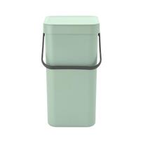 Šiukšliadėžė Brabantia Sort & Go, jade green sp., 12 l, 35.1 cm x 20 cm