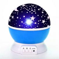 LED lemputė Elight  L1 2in1 Star Sky projector and Night lamp with 4x AAA / USB Cable 220V Power Blue
