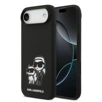 Nugarėlės dėklai Karl Lagerfeld Apple iPhone Air Liquid Silicone K&CH Sketch MagSafe Case Black