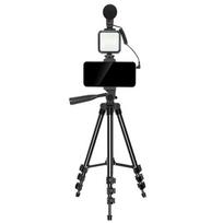 Selfie lazda Elight  M5 Vlog Smartphone Fix Video & Photo kit with Led light / Microphone / Tripod 1.3m / remote
