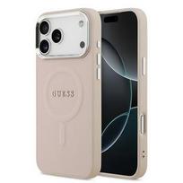 Nugarėlės dėklai Guess Apple iPhone 17 Pro Silicone case with MagSafe Classic Logo Pink